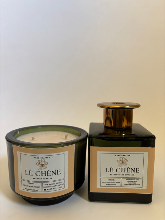 Homme Candle & Diffuser set